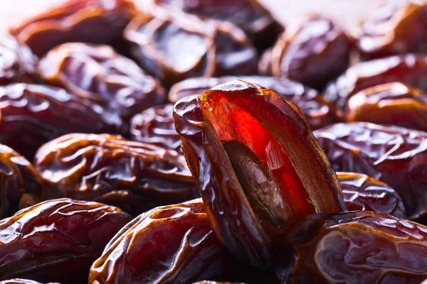 Close Juicy Ripe Dates Selective Focus — Stock Photo, Image