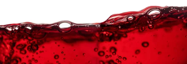 Красное Вино Выделяется Белом Фоне Абстрактное Плескание Макро Выстрел — стоковое фото