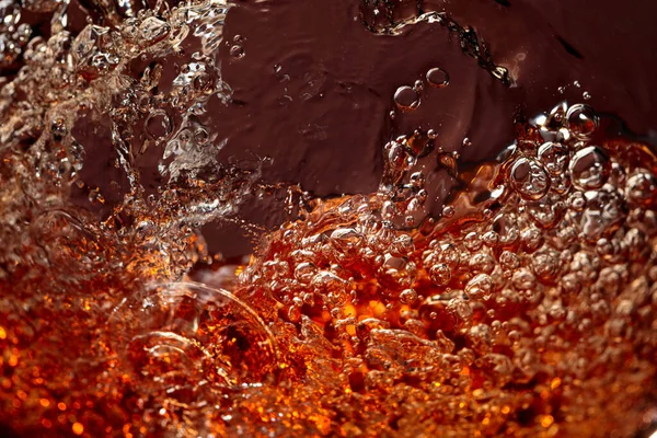 Texture Cooling Summer Drink Bubbles Macro Shot — Stock Photo, Image