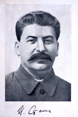 Josef Stalin portrait clipart