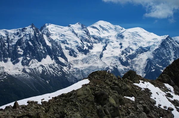 Mont-Blanc massivo — Fotografia de Stock