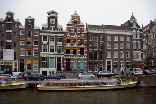 Каналы Амстердама — стоковое фото