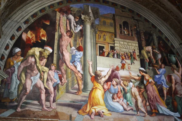 Ζωγραφική σε Βατικανό muesums — Φωτογραφία Αρχείου