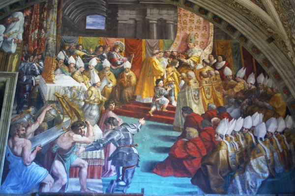Ζωγραφική σε Βατικανό muesums — Φωτογραφία Αρχείου