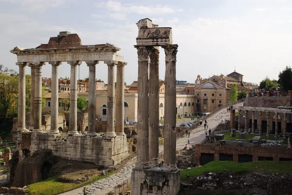 Róma Forum Romanum romjai Jogdíjmentes Stock Képek