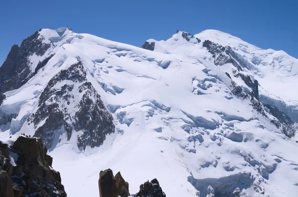 Pico de Mont-Blanc, perto — Fotografia de Stock
