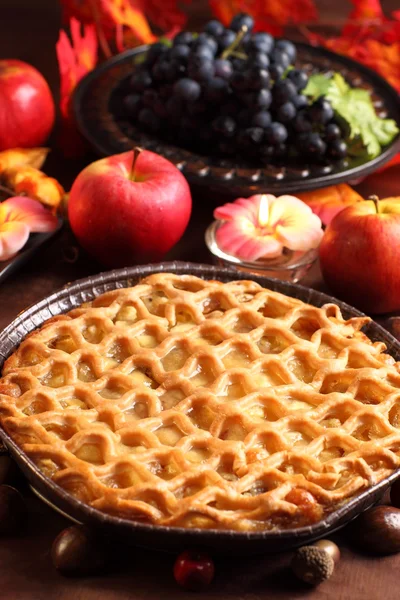 Torta de maçã tradicional — Fotografia de Stock