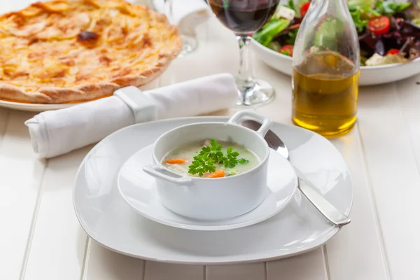 Soupe de légumes au bulgur — Photo