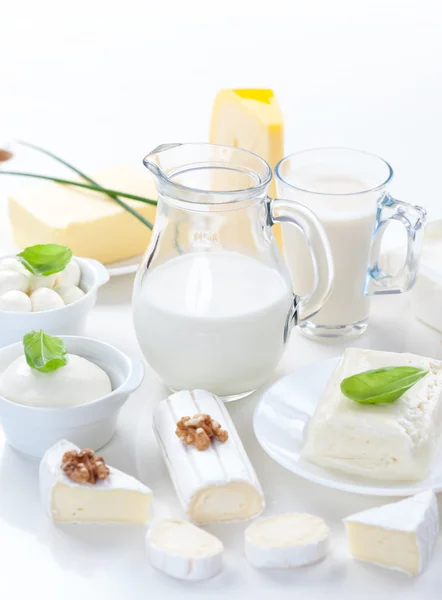 Sortiment an Milchprodukten — Stockfoto