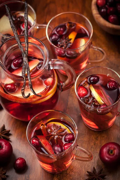 Hot punch for winter and Christmas — Stock Photo, Image