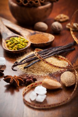 aromatik malzemeler için Noel kurabiye pişirme