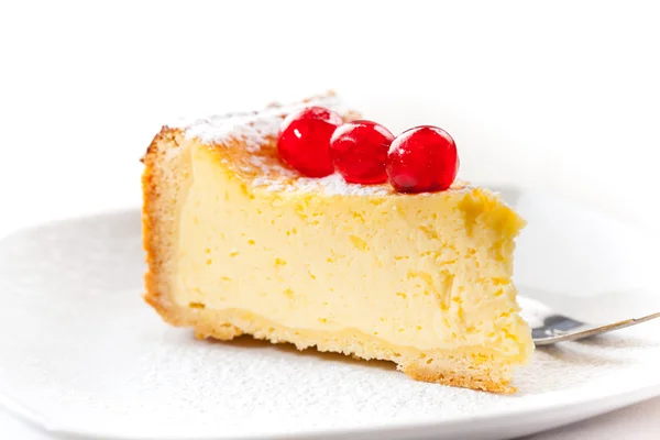 Zelfgemaakte cheesecake — Stockfoto