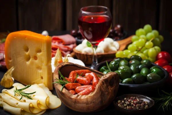 Antipasto and catering platter — Stock Photo, Image