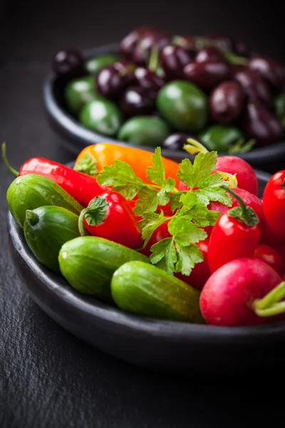 Rohes Snack-Gemüse — Stockfoto