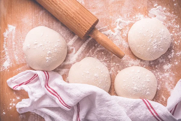 Masa Levadura Para Hacer Pasteles Trenzados Pasteles Pizza Rollos Con — Foto de Stock