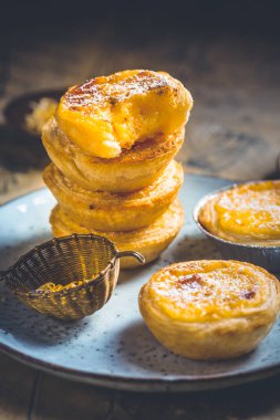 Pastel de nata - Geleneksel Portekiz yumurtalı muhallebi tartı