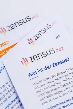 Census 2022 in Germany: official government survey for census (population, building and household) 