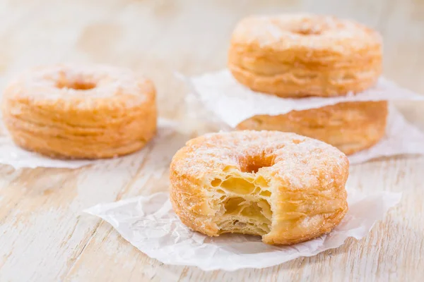 Cronuts Delicious Fusion Croissant Donut Half Donut Half Croissant Pastry — ストック写真