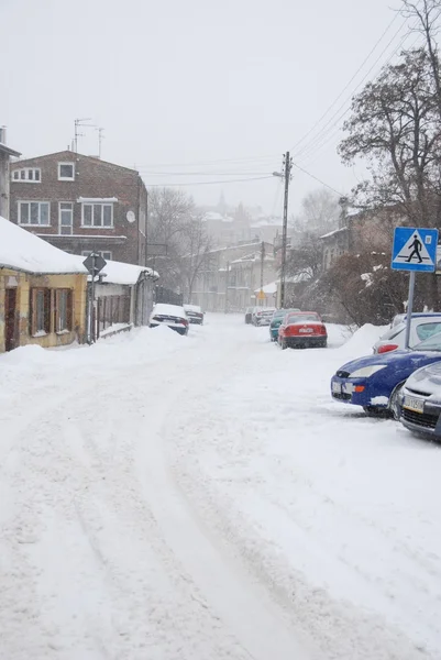 Kış saldırısı, lublin, Polonya — Stok fotoğraf