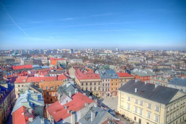 Vista de la calle Lublin City — Foto de Stock