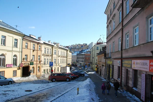 Lublin staden streetview — Stockfoto