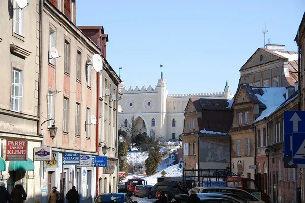 Lublin City vista para a rua — Fotografia de Stock