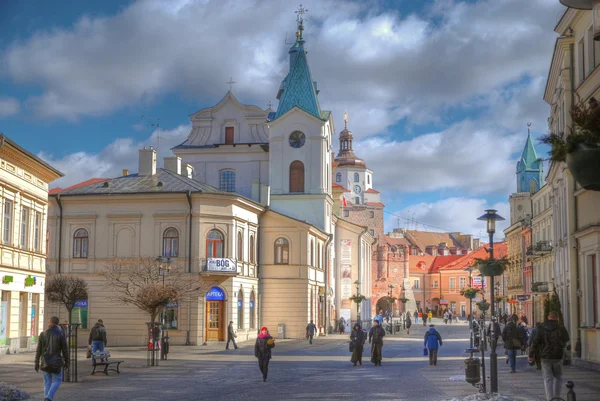 Lublin miasto streetview — Zdjęcie stockowe