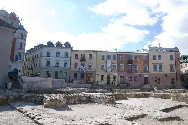 Vista de la calle Lublin City — Foto de Stock