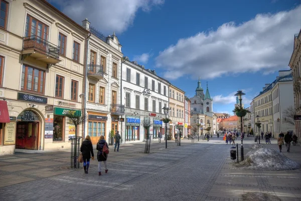 Lublin město streetview — Stock fotografie