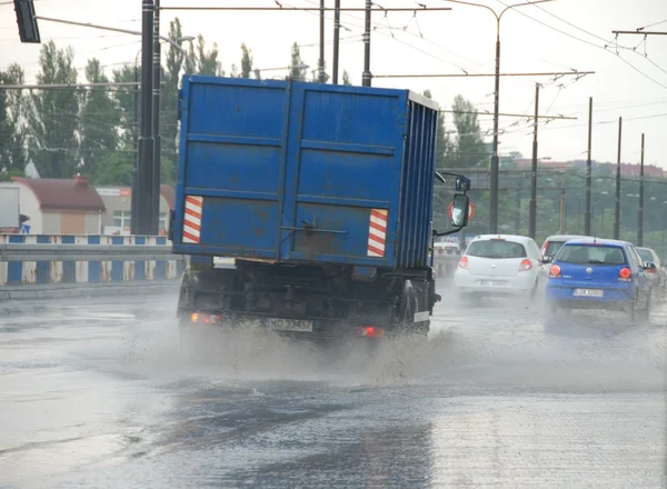 Big rain in Lublin, Poland - July 5, 2013 — Stock Photo, Image