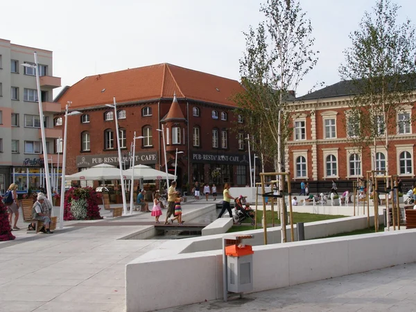 Swinoujscie Stadtstraße — Stockfoto