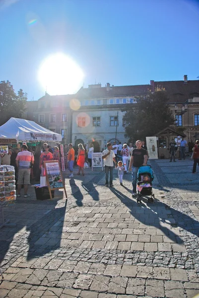 Ciudad de Sandomierz, Polonia — Foto de Stock