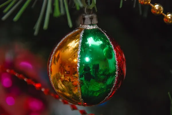 Op de christman-boom — Stockfoto