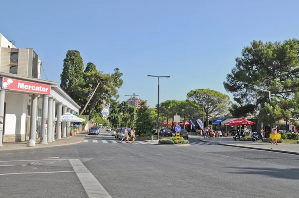 Portoroz straatmening — Stockfoto