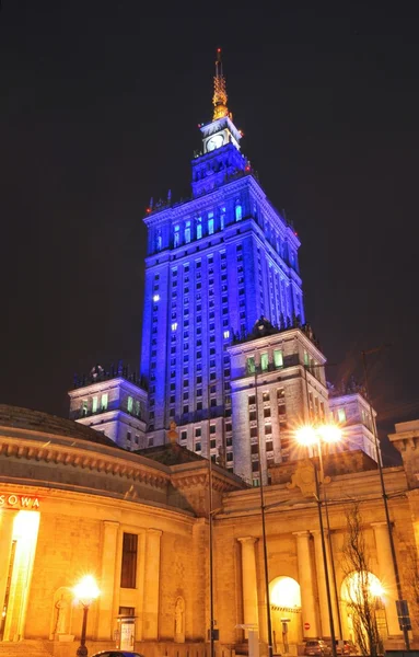 Warsaw city night life — Stock Photo, Image