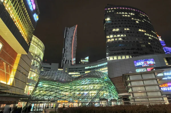 Warsaw city night life — Stock Photo, Image