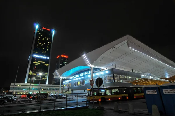 Varşova şehir gece hayatı — Stok fotoğraf