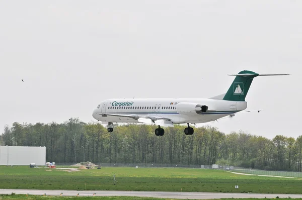 First flight Carpatair lines — Stock Photo, Image