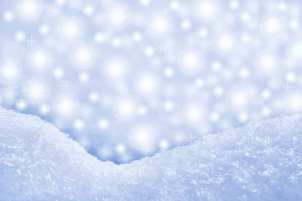 雪の吹きだまりと輝く背景の細部 — ストック写真