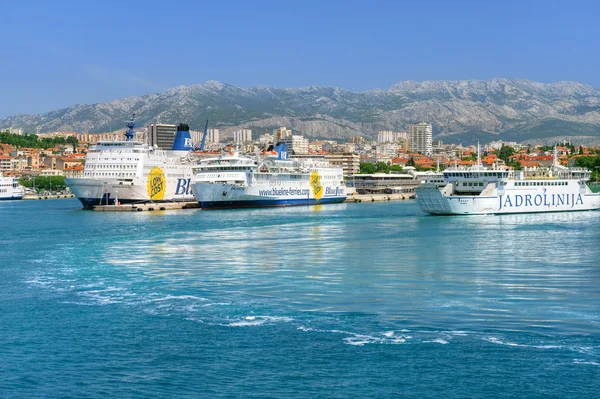 Nézd, a port, Split város Horvátország Jogdíjmentes Stock Képek