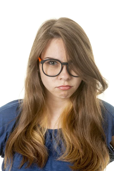 Unhappy young lady — Stockfoto