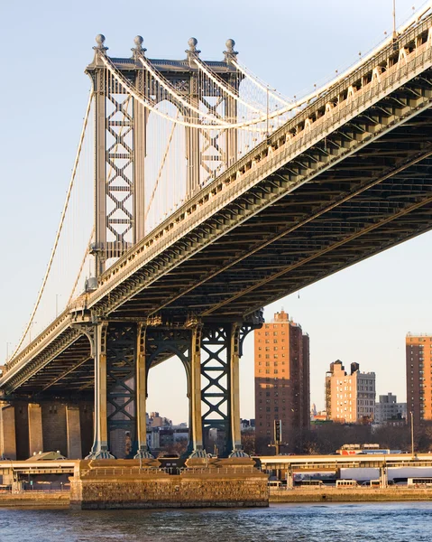 Ponte di Manhattan nella città di New York — Foto Stock
