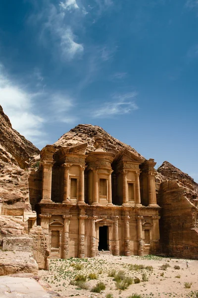 Resti di un antico tempio a Petra Immagine Stock