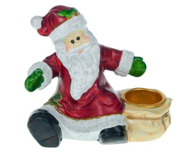 Santa holding