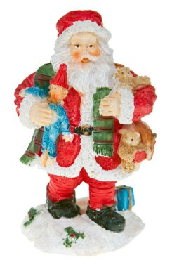 Santa holding