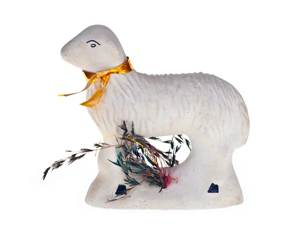 Soft Toy White Lamb — Stock Photo, Image