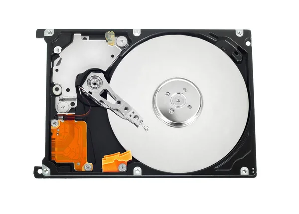 Dysk Twardy Hdd Białym Tle Białym Tle Miękkich Cieni — Zdjęcie stockowe