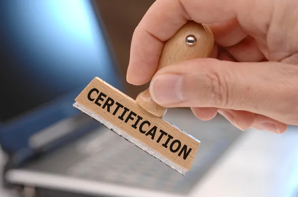 Certifiering — Stockfoto