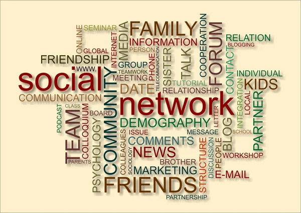 Rețeaua socială — Fotografie, imagine de stoc