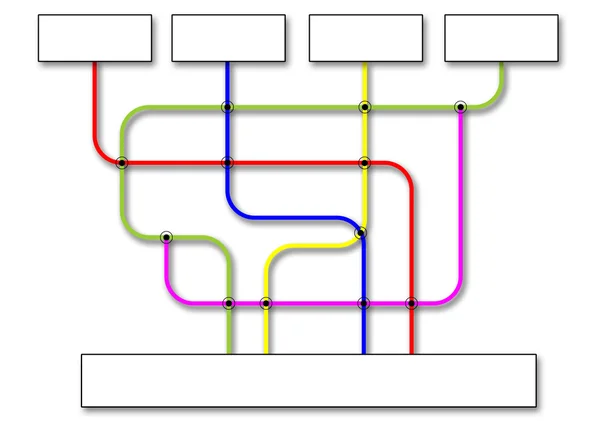 Grafico di flusso aziendale — Foto Stock